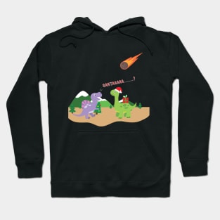 Funny Christmas Dinosaur Santa Is That You Hoodie